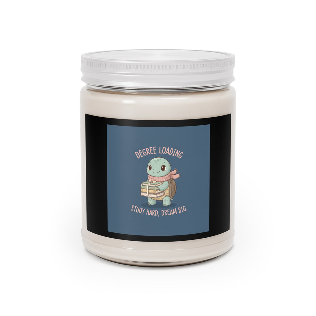 Turtle Scented Candle – Degree Loading Study Hard, Dream Big