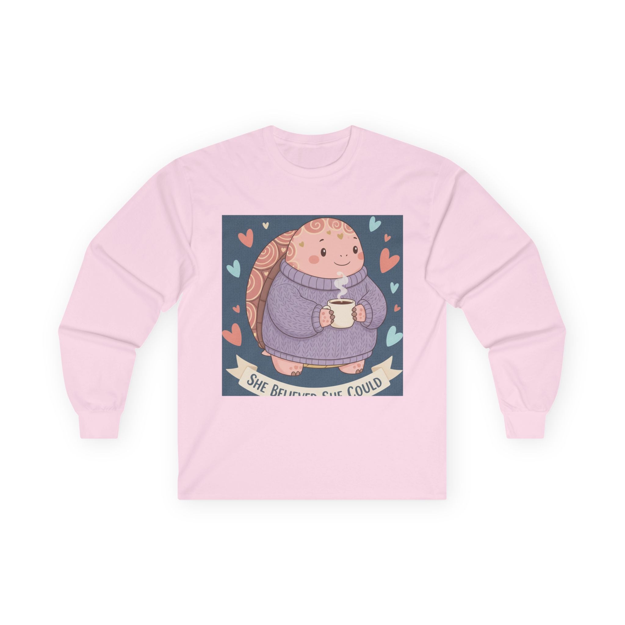 Turtle Long Sleeve Tee – She Believed She Could