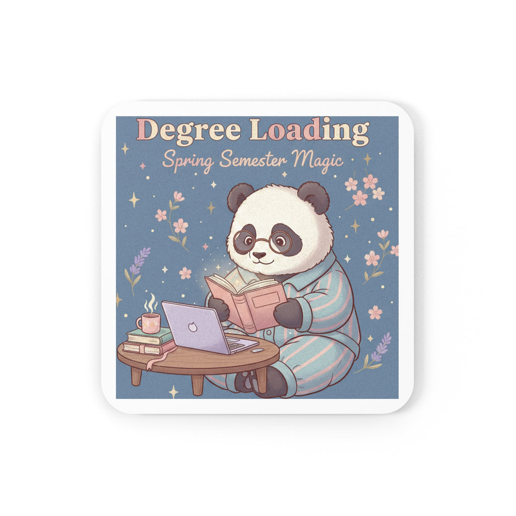 Panda Cork Coaster – Degree Loading Spring Semester Magic