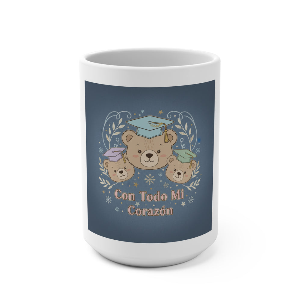 Con Todo Mi Corazón Bear Mug 15oz