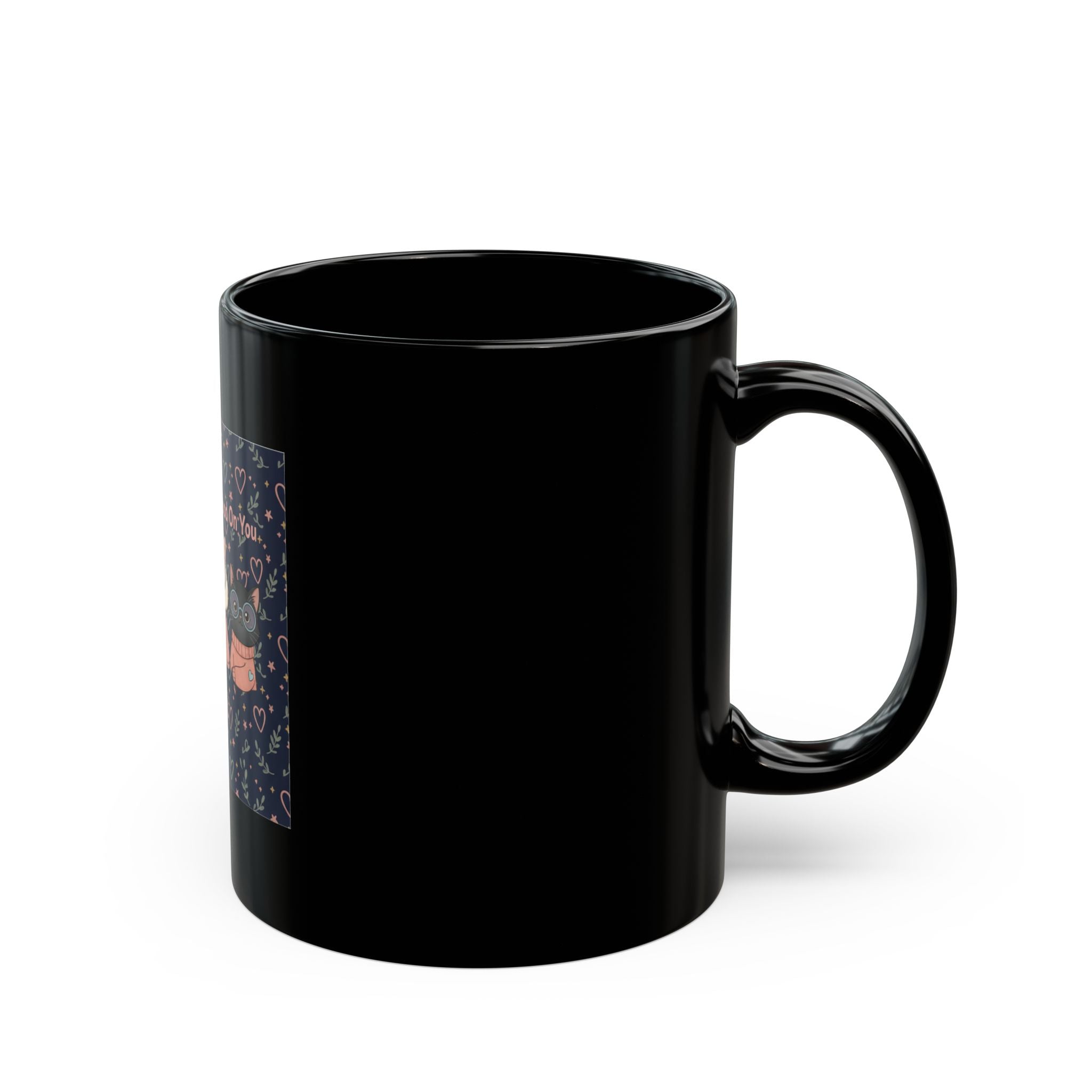 Cats With Glasses Black Mug 11oz – Success Looks Good on You