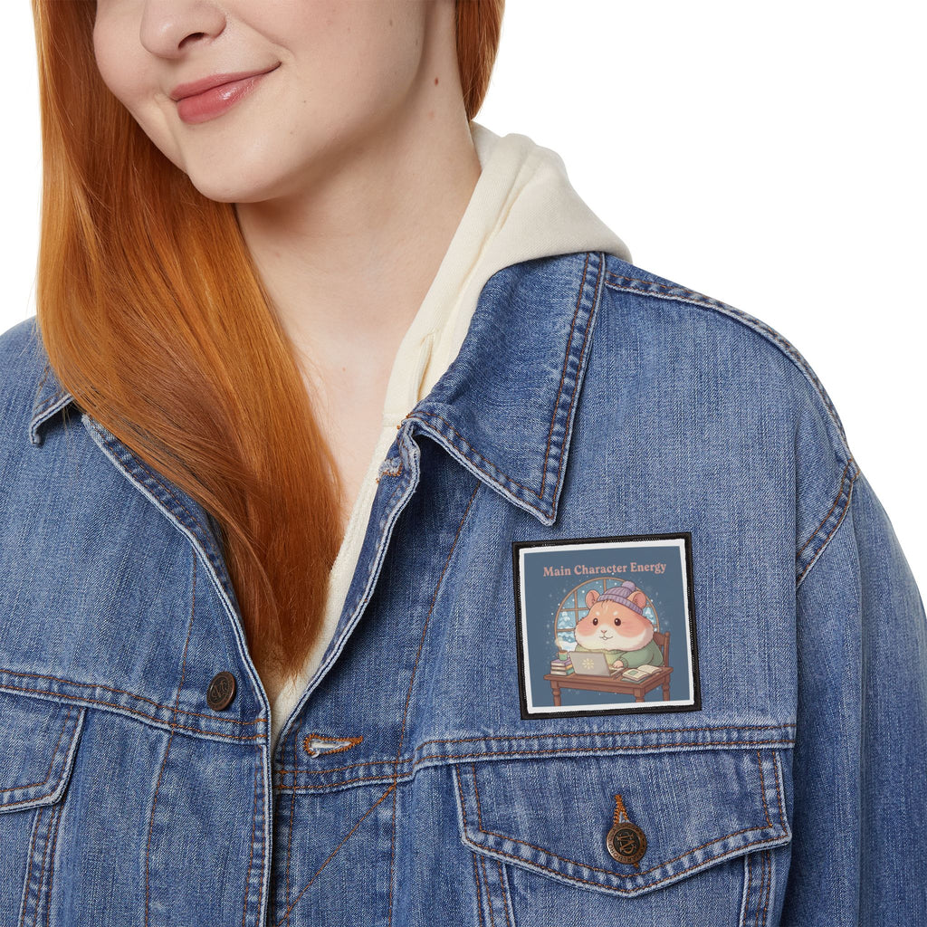 Hamster Iron-On Patch – Main Character Energy