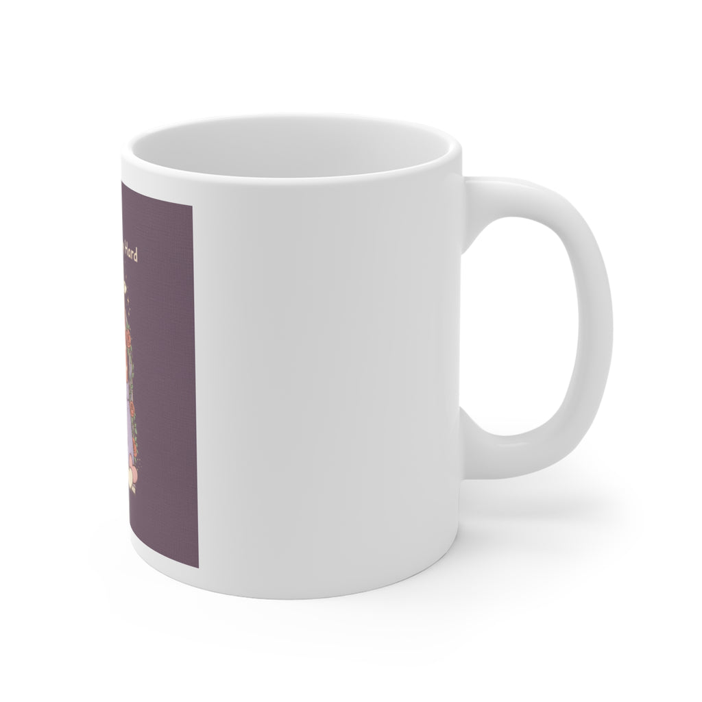 Dream Big, Study Hard Giraffe, bunnies Mug 11oz