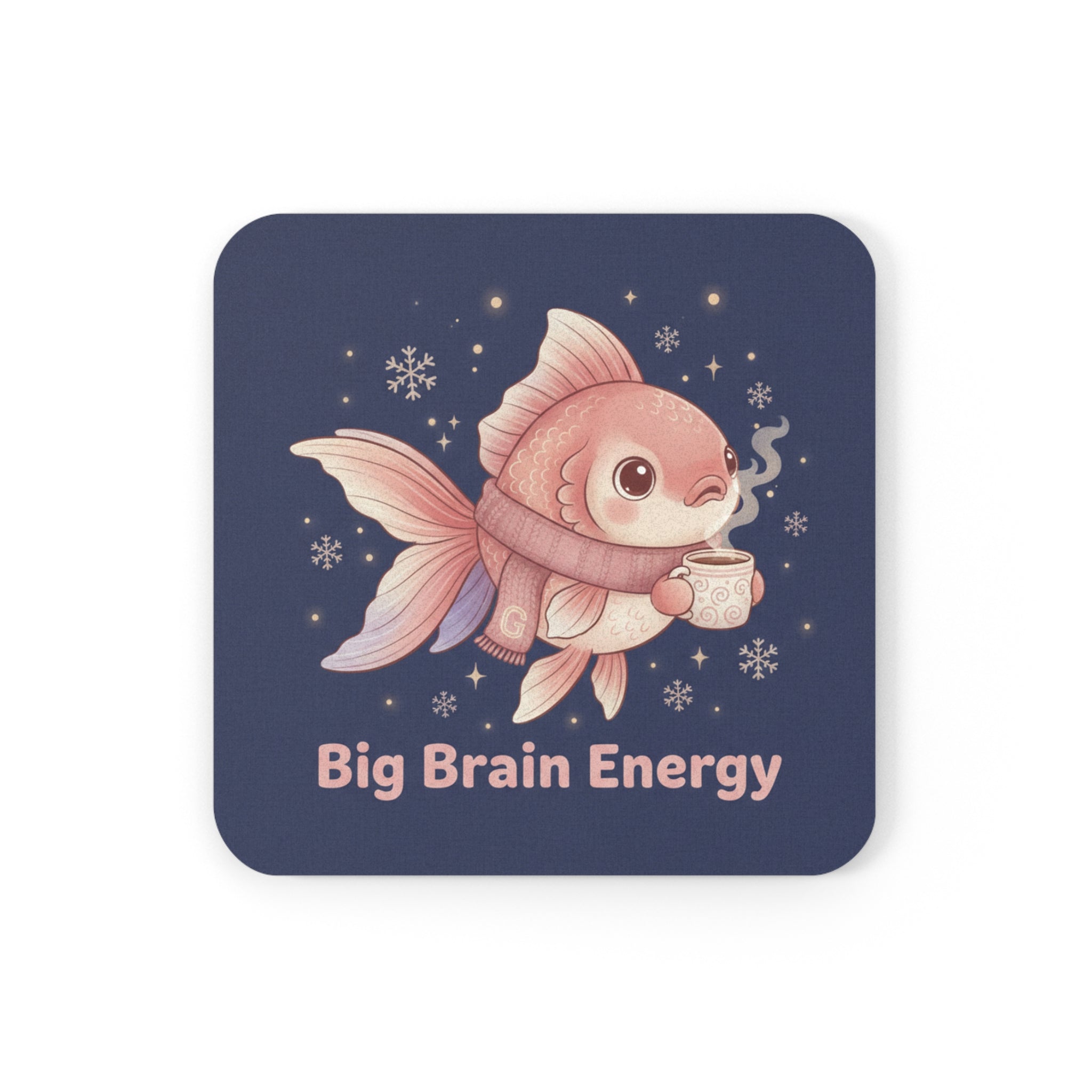 Bear Cork Coaster – Big Brain Energy