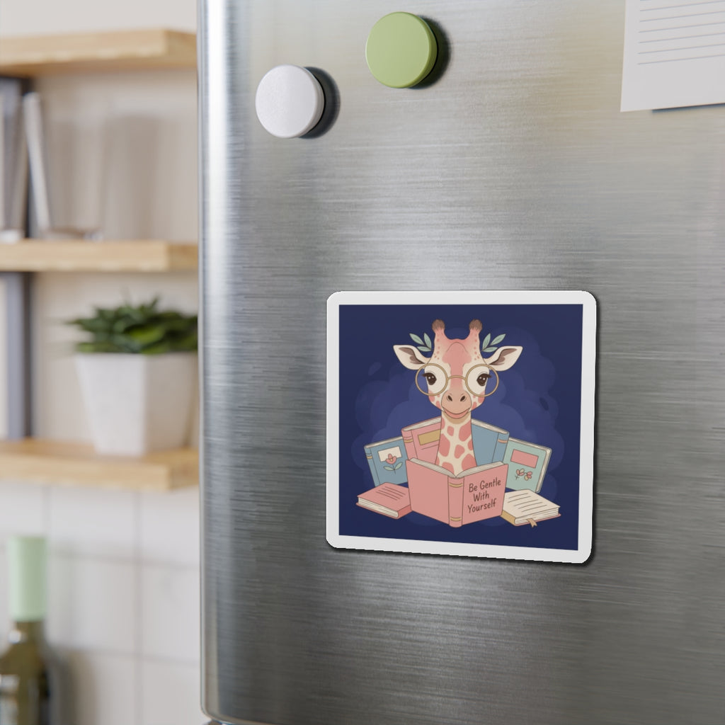 Giraffe Die-Cut Magnet – Be Gentle With Yourself