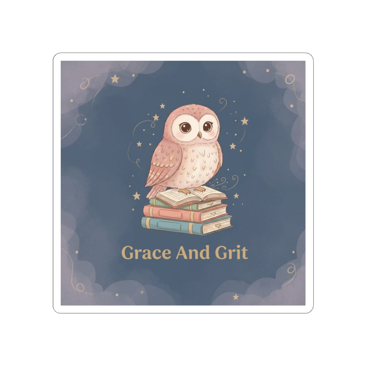 Owl Kiss-Cut Sticker – Grace and Grit
