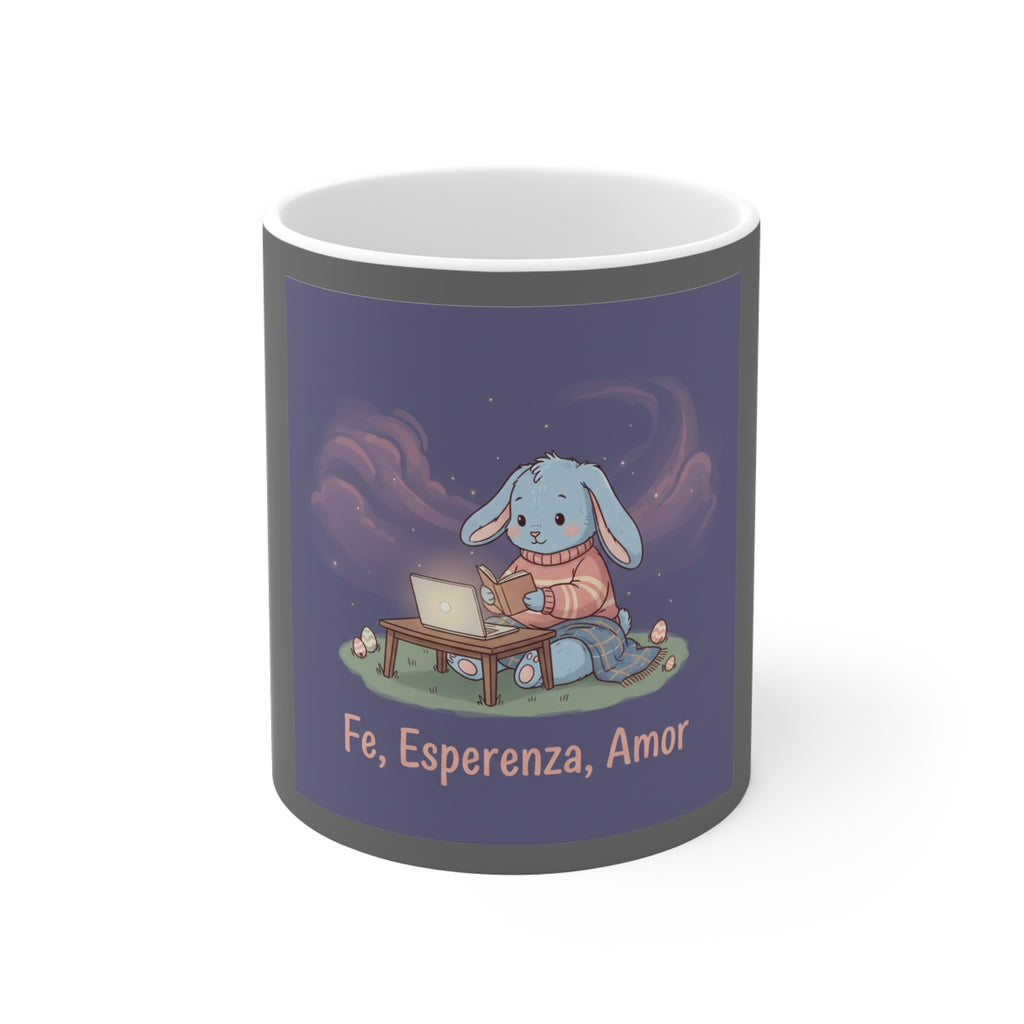 Bunny Mug 11oz – Fe, Esperenza, Amor