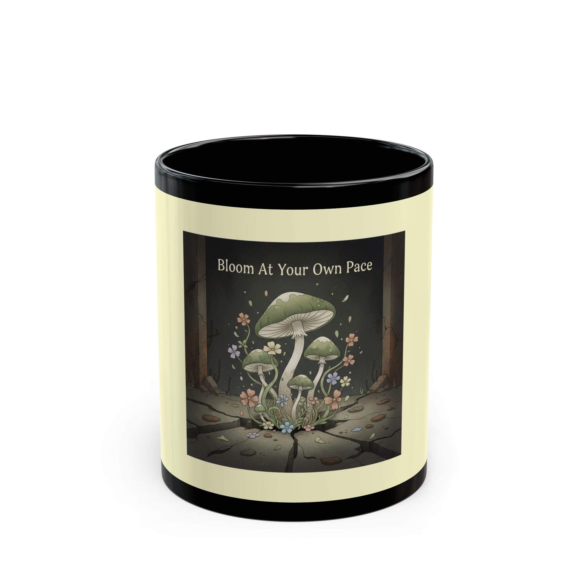 Black Cat Black Mug 11oz – Bloom at Your Own Pace