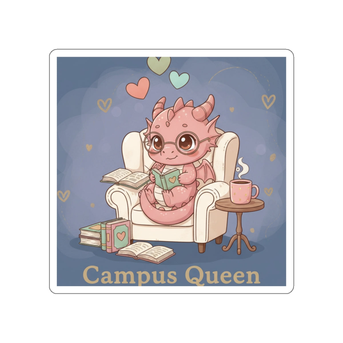 Dragon Die-Cut Sticker – Campus Queen