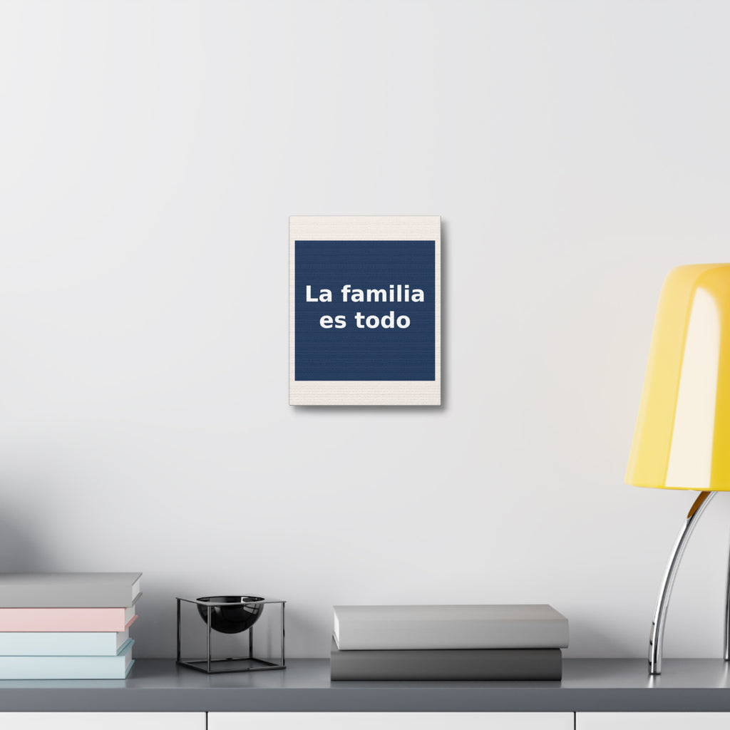"La familia es todo" Black Cat Canvas | College Girl Gift | Fashion | KayKay Classics