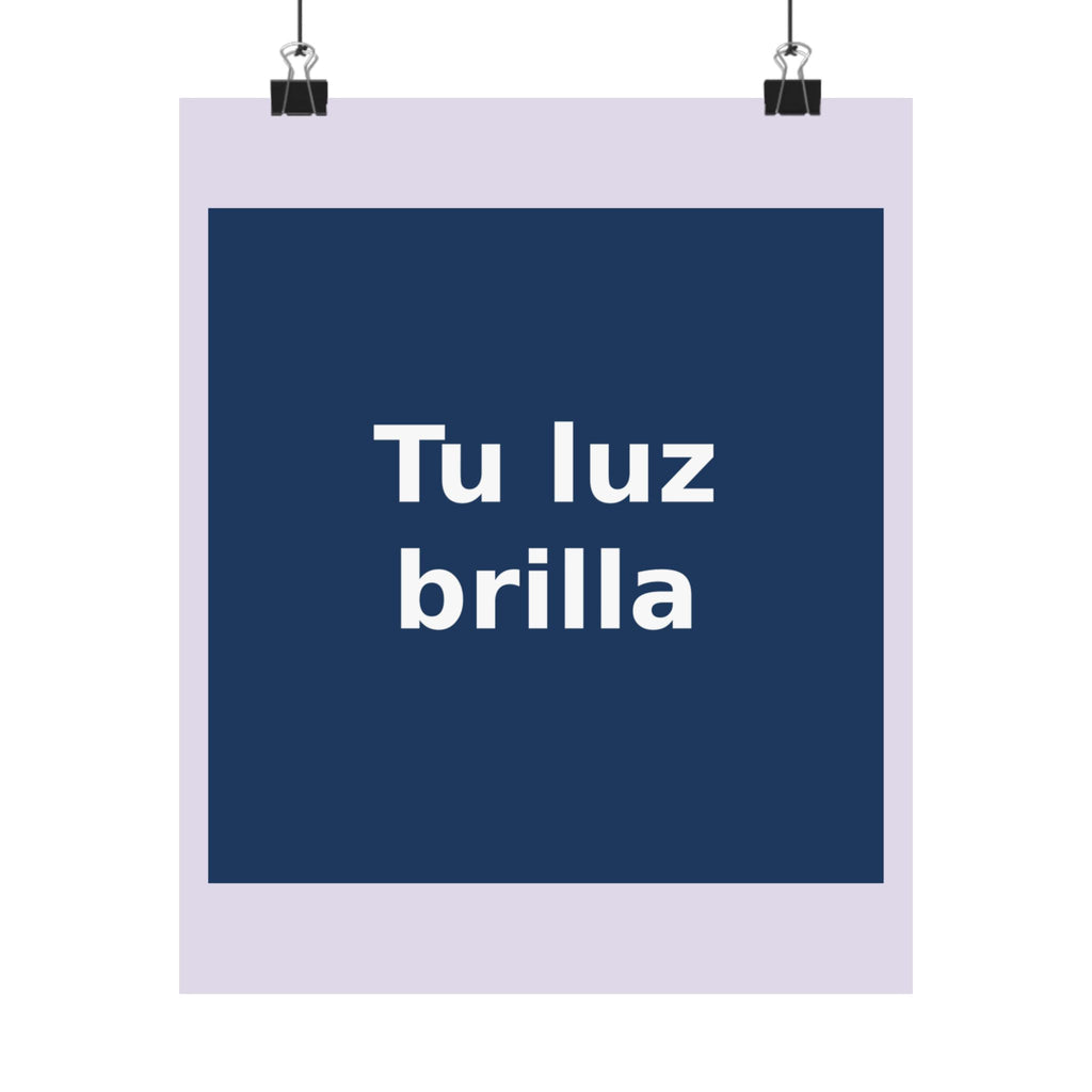 "Tu luz brilla" Black Cat Poster | Trendy Gift for Her | Lifestyle | KayKay Classics