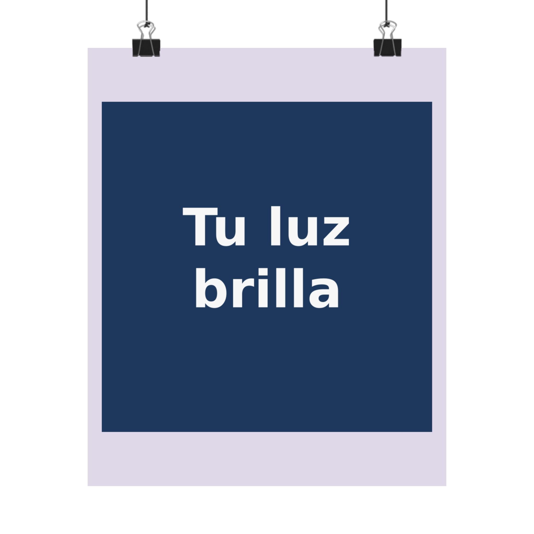 "Tu luz brilla" Black Cat Poster | Trendy Gift for Her | Lifestyle | KayKay Classics