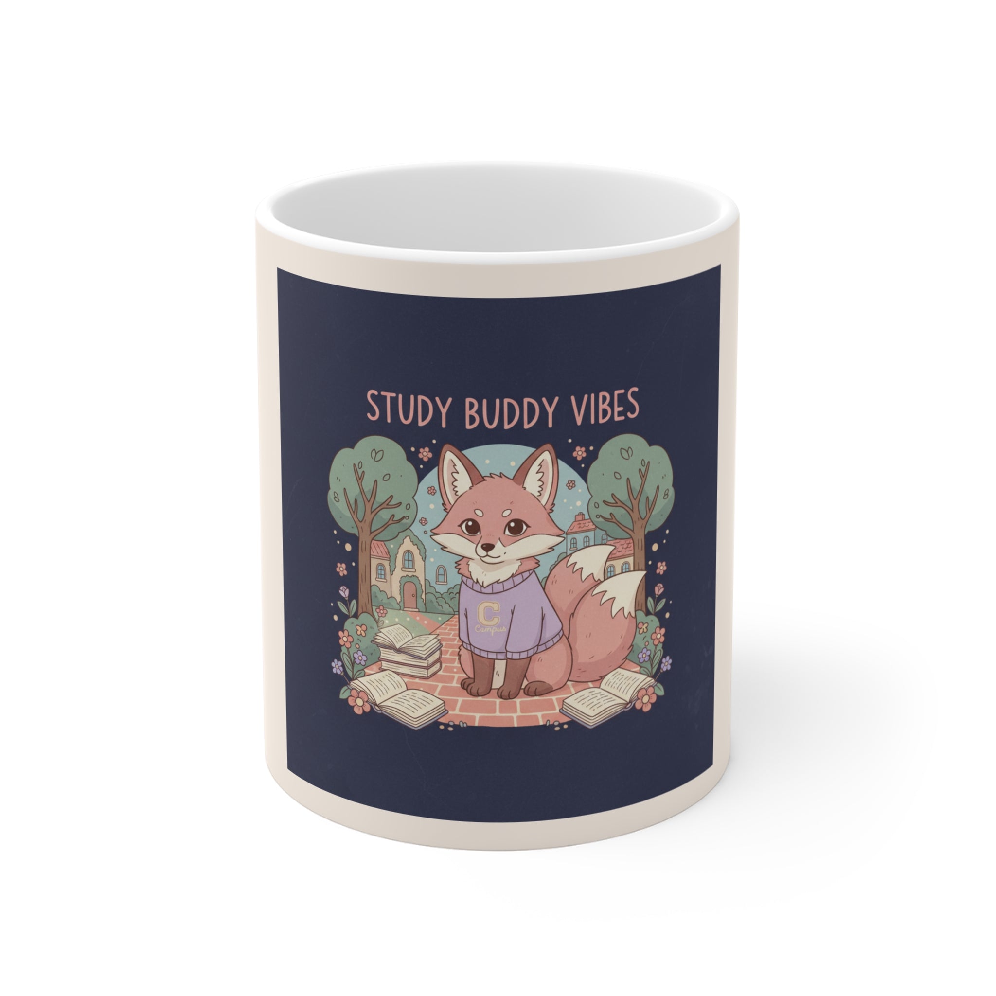 Fox Mug 11oz – Study Buddy Vibes