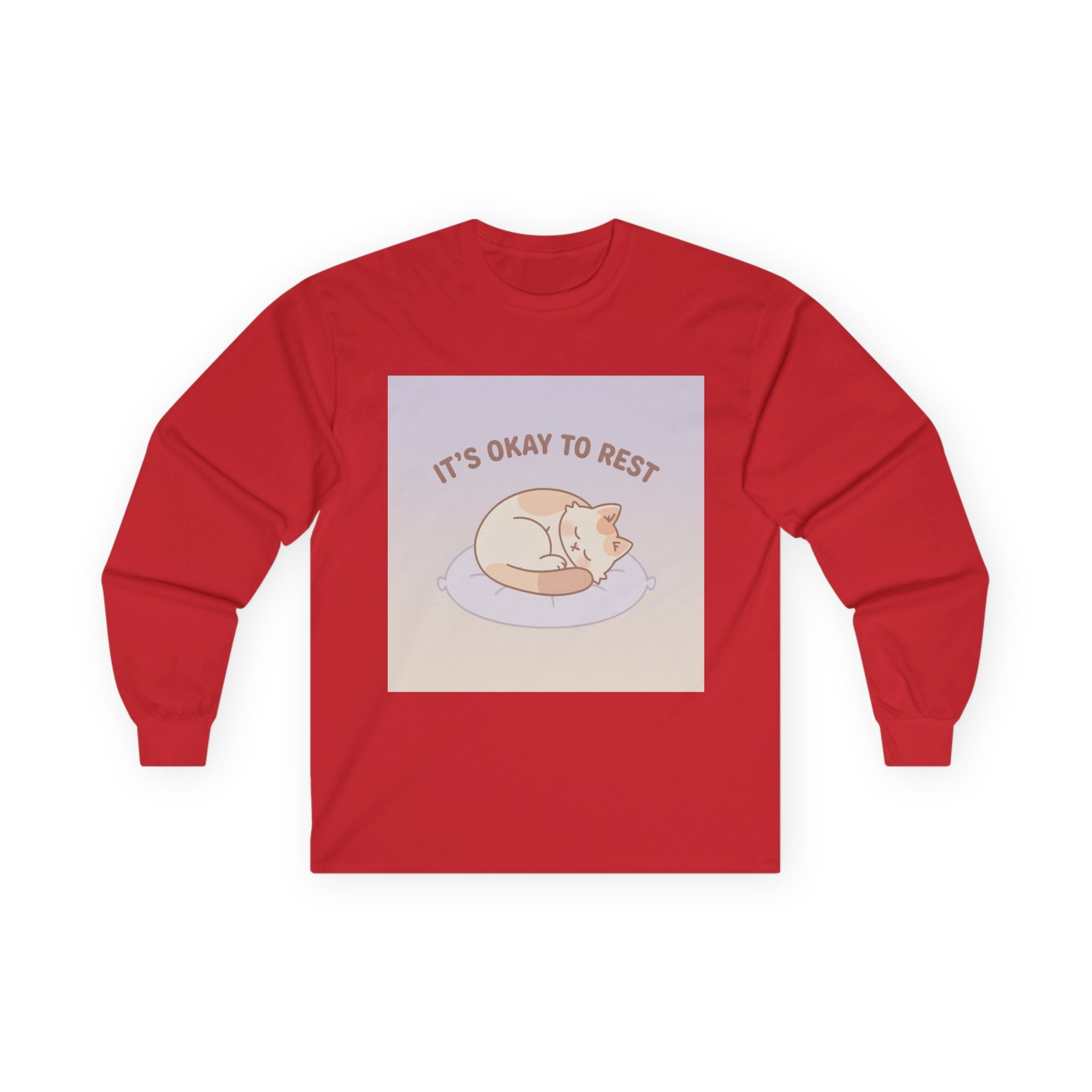 ITS OKAY TO REST Cat Long Sleeve Tee