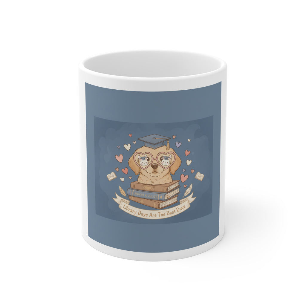 Library Days Are The Best Days Dog Mug 11oz