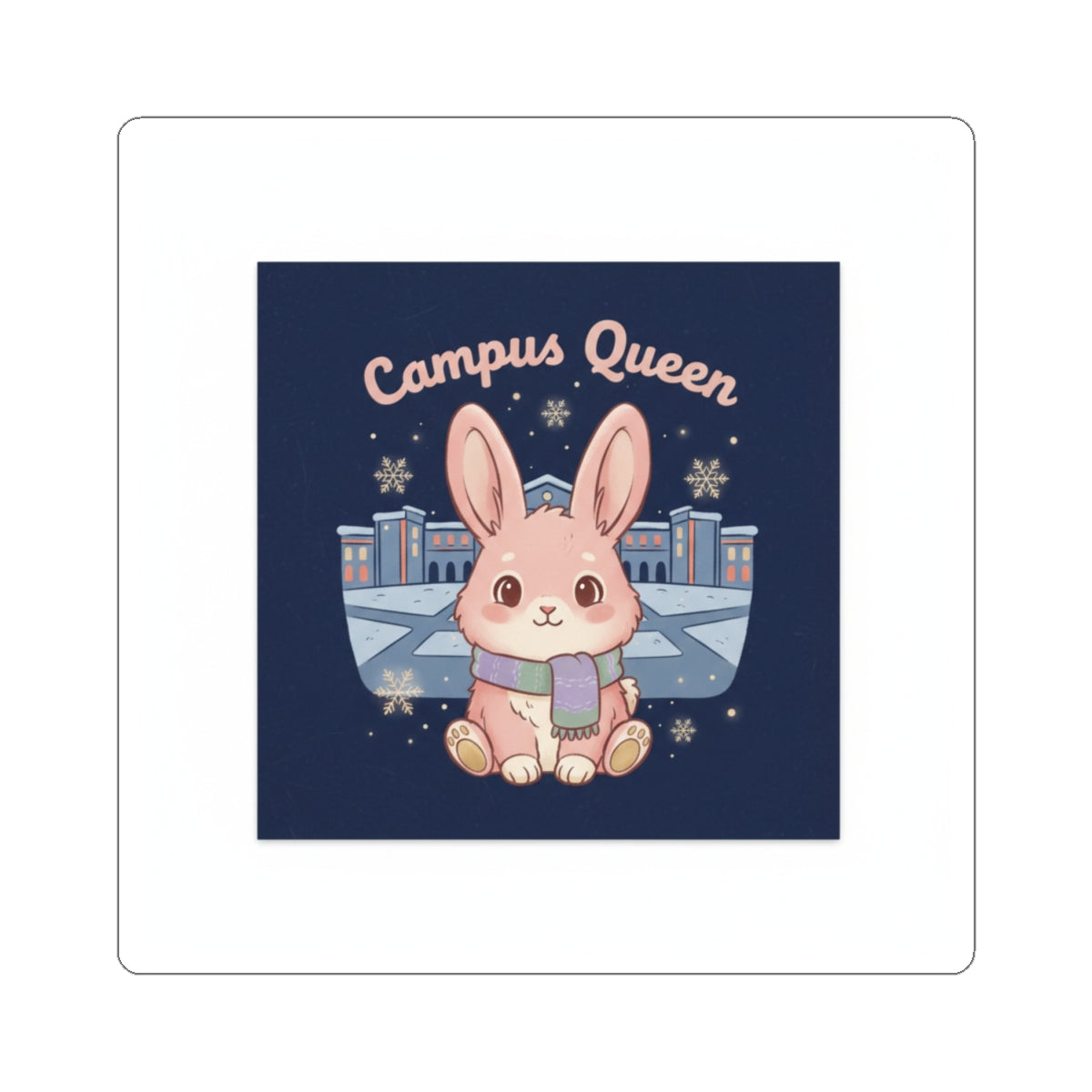 Rabbit Kiss-Cut Sticker – Campus Queen