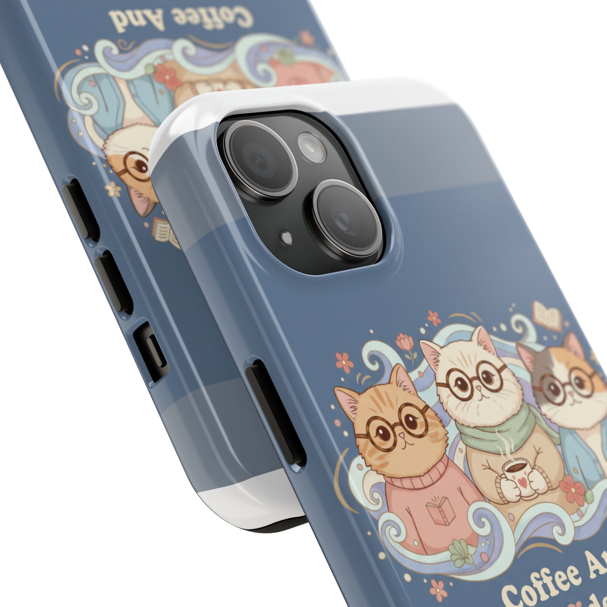 Cats With Glasses Tough Phone Case – Coffee and Confidence