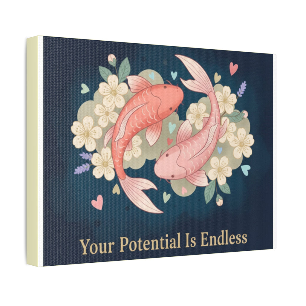 Koi Canvas Print – Your Potential is Endless