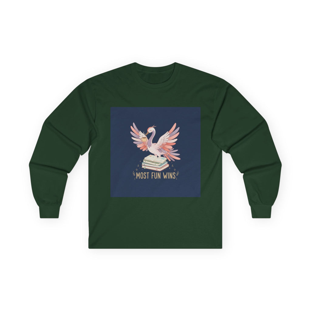 Crane Long Sleeve Tee – Most Fun Wins