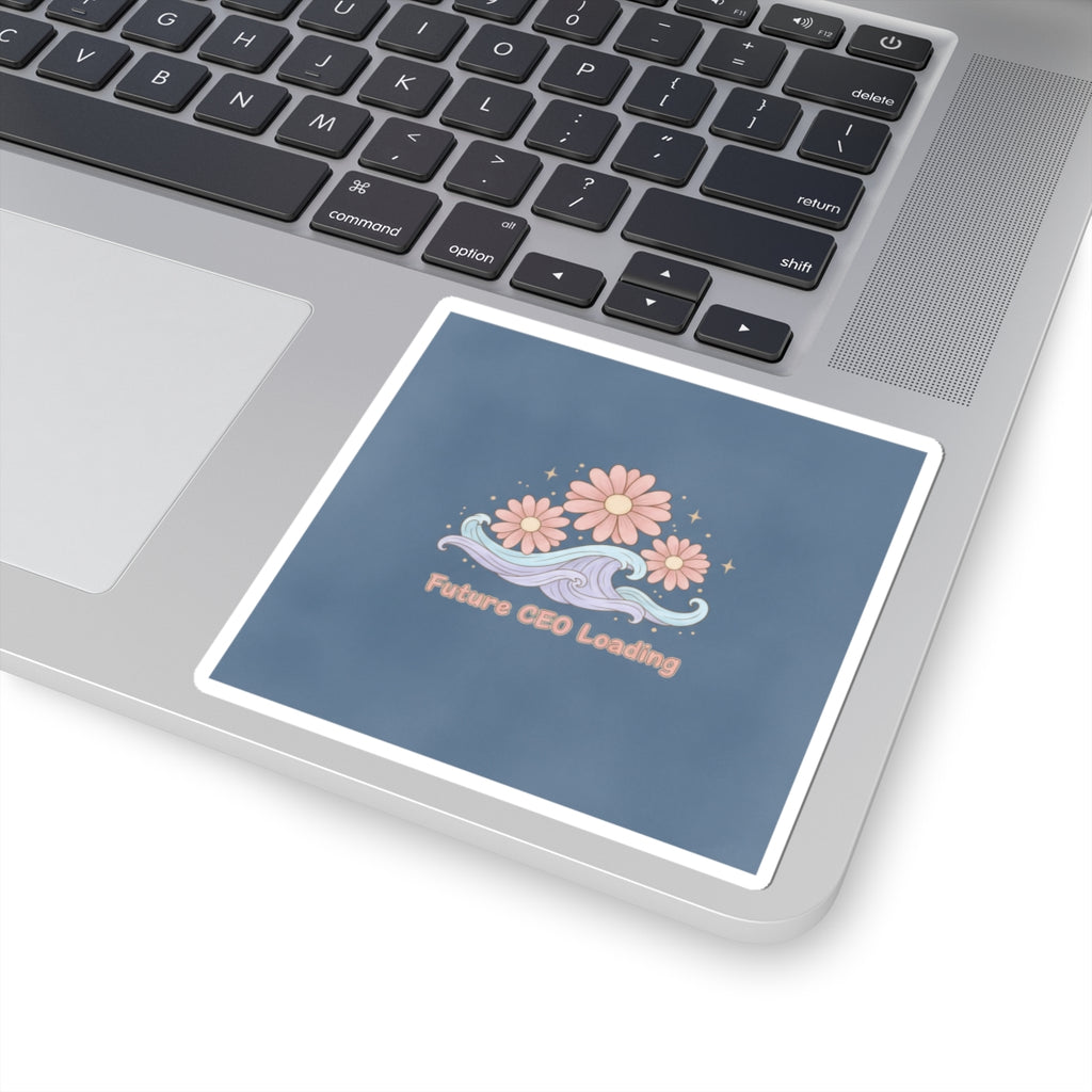 Daisies And Gentle Waves Kiss-Cut Sticker – Future Ceo Loading