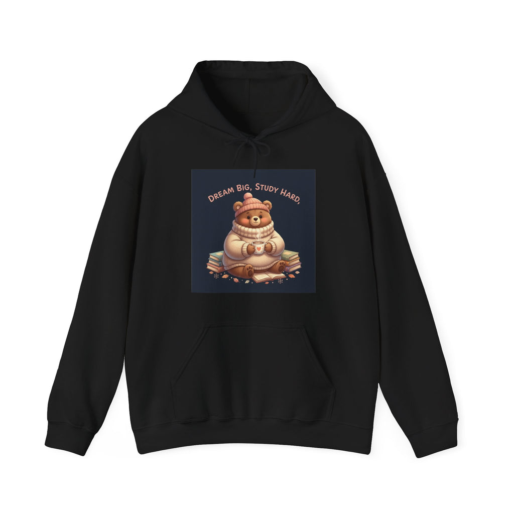Bear Hoodie – Dream Big Study Hard