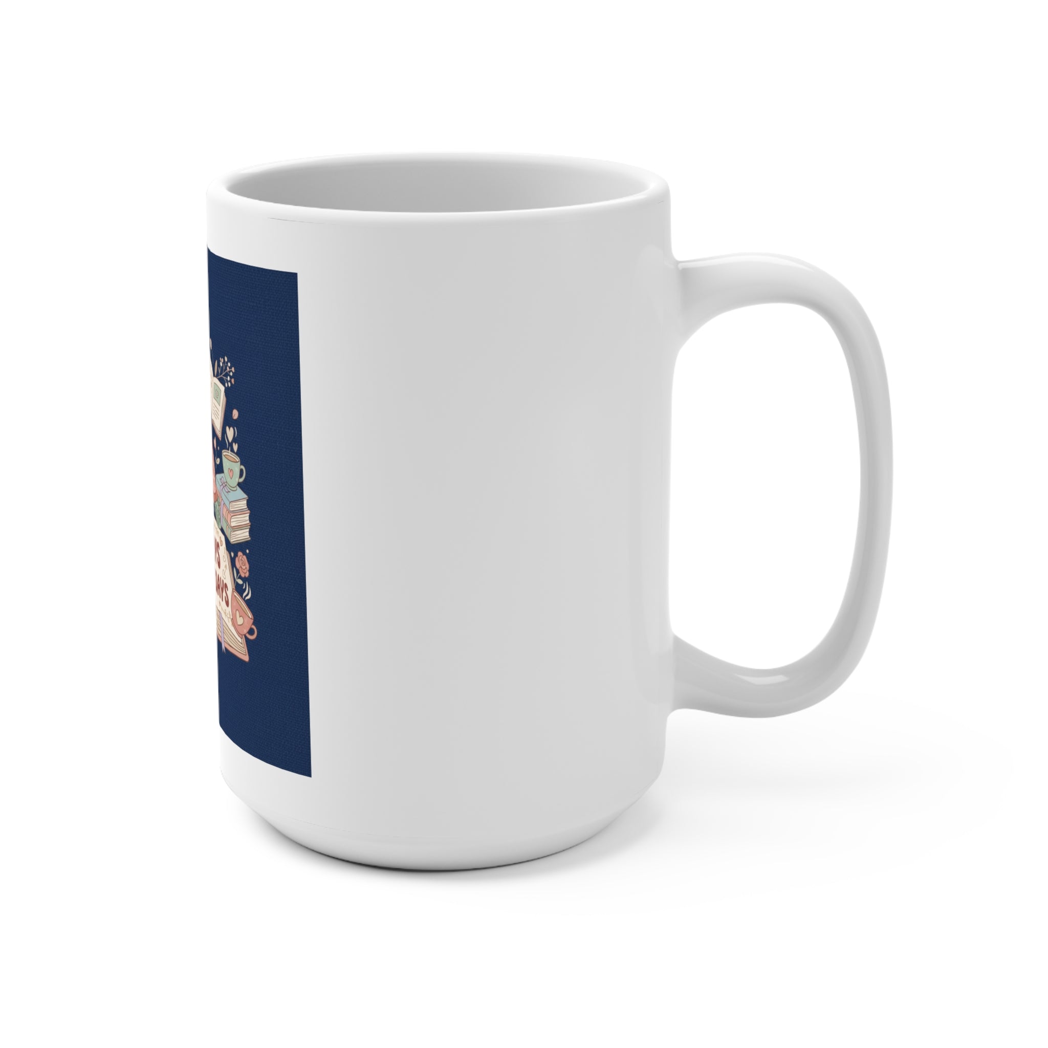 LIBRARY DAYS ARE THE BEST DAYS Turtle Mug 15oz