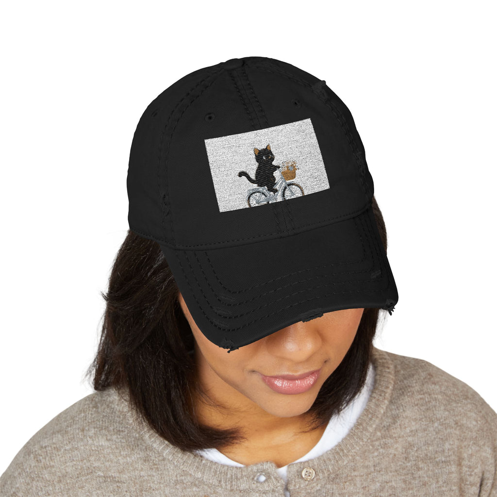 "Design" Black Cat Dad Hat | College Girl Gift | Fashion | KayKay Classics