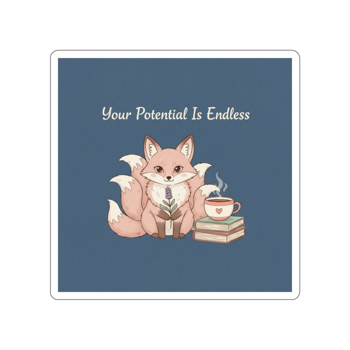 Kitsune Die-Cut Sticker – Your Potential is Endless