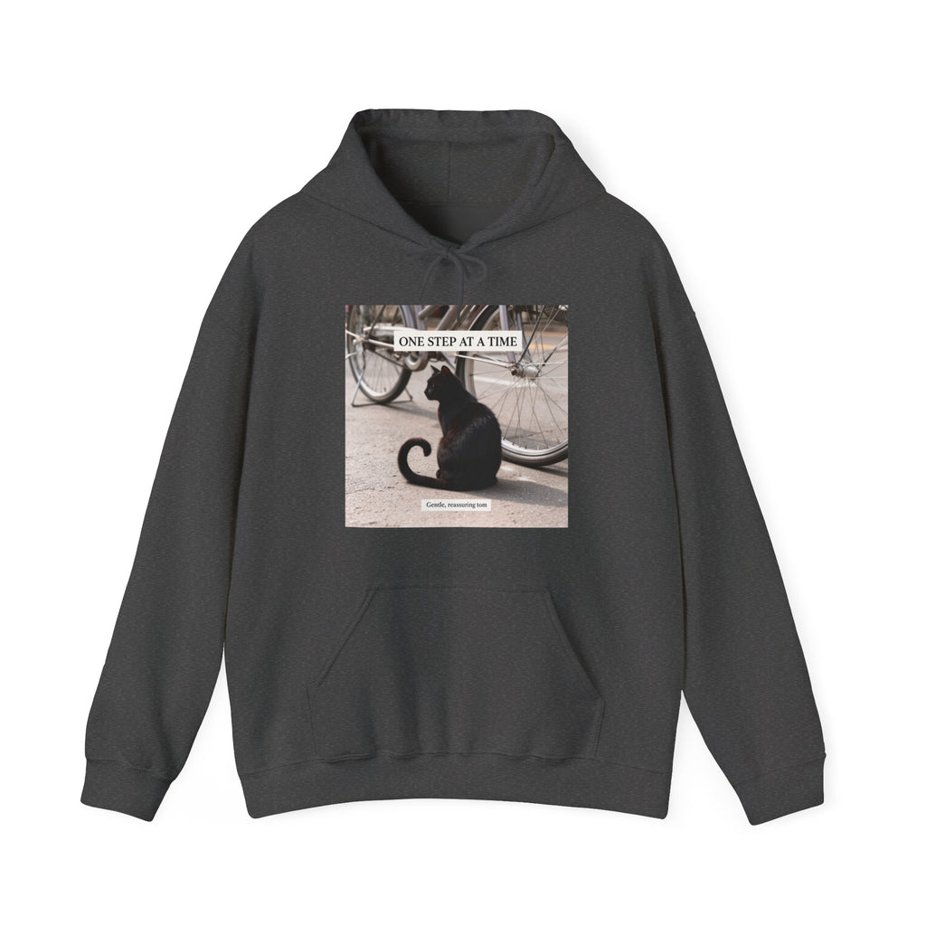 ONE STEP AT A TIME Cat Hoodie