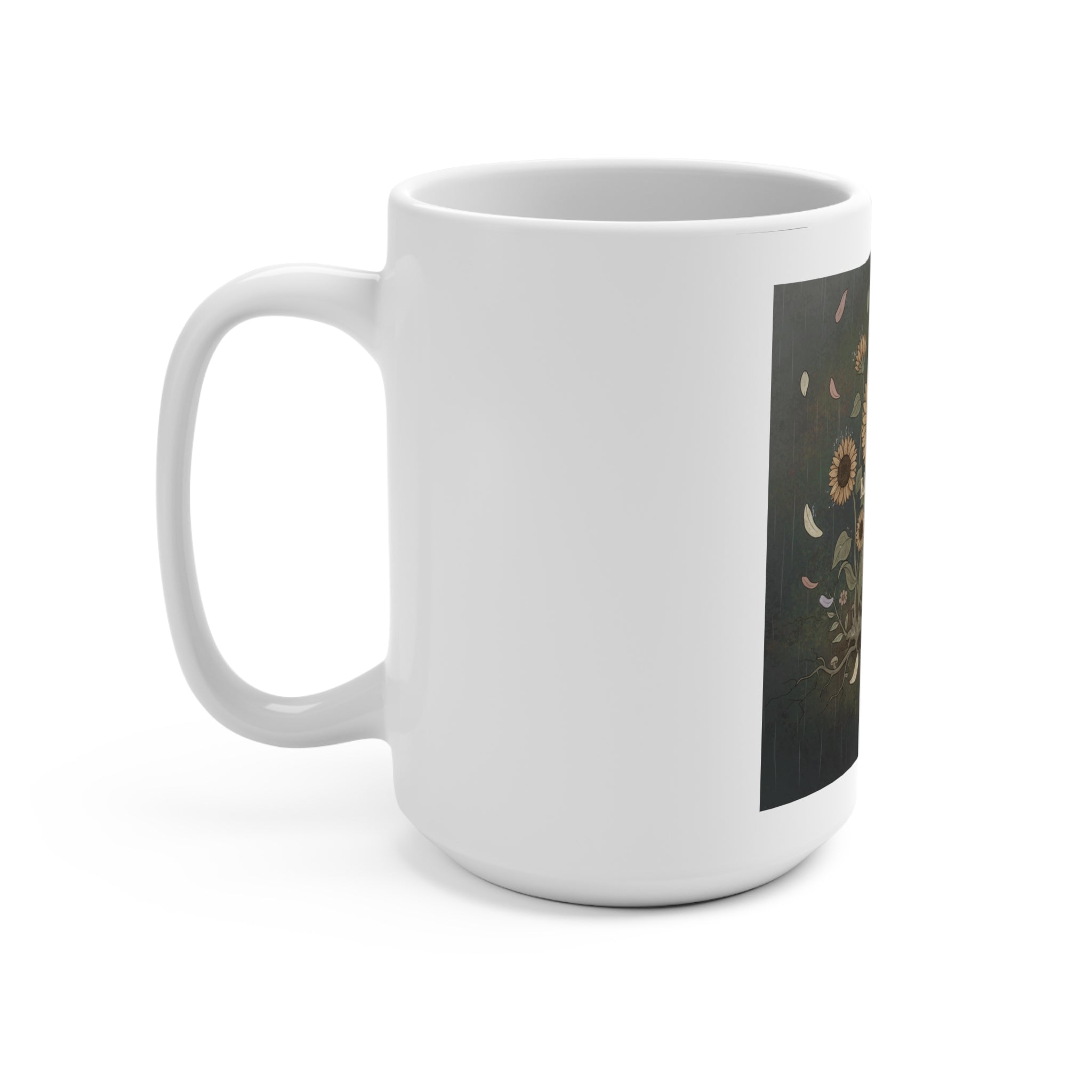 Sunflowers Mug 15oz – Bloom at Your Own Pace
