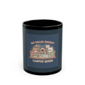 Cat Black Mug 11oz – Big Brain Energy Campus Queen