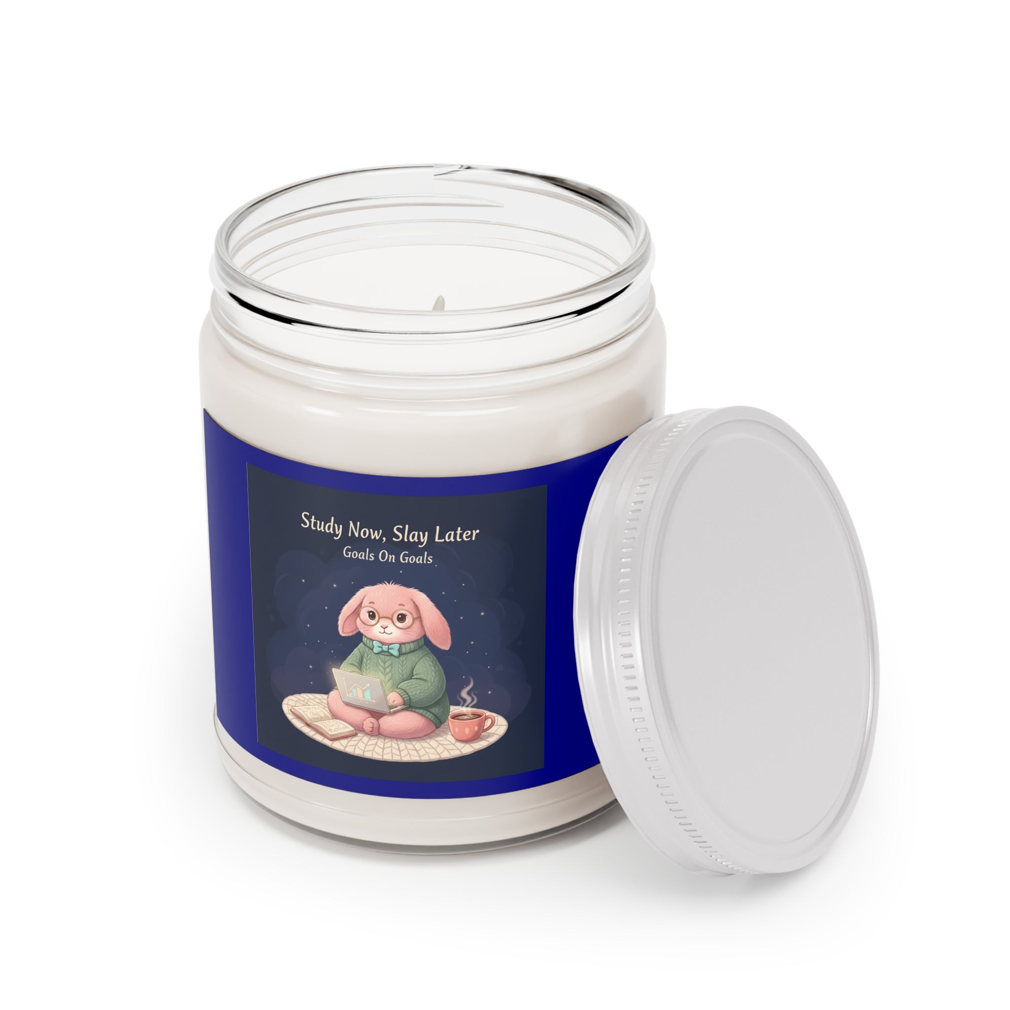 Rabbit Scented Candle – Study Now, Slay Later. Goals on Goals