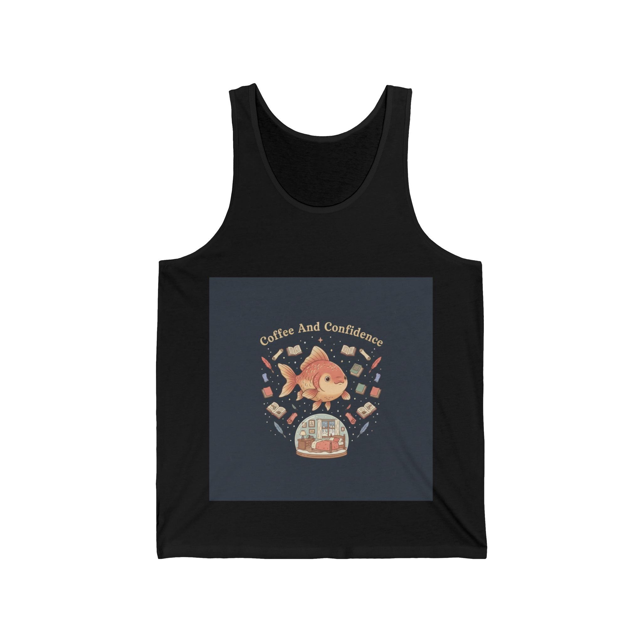 Coffee And Confidence Goldfish Tank Top