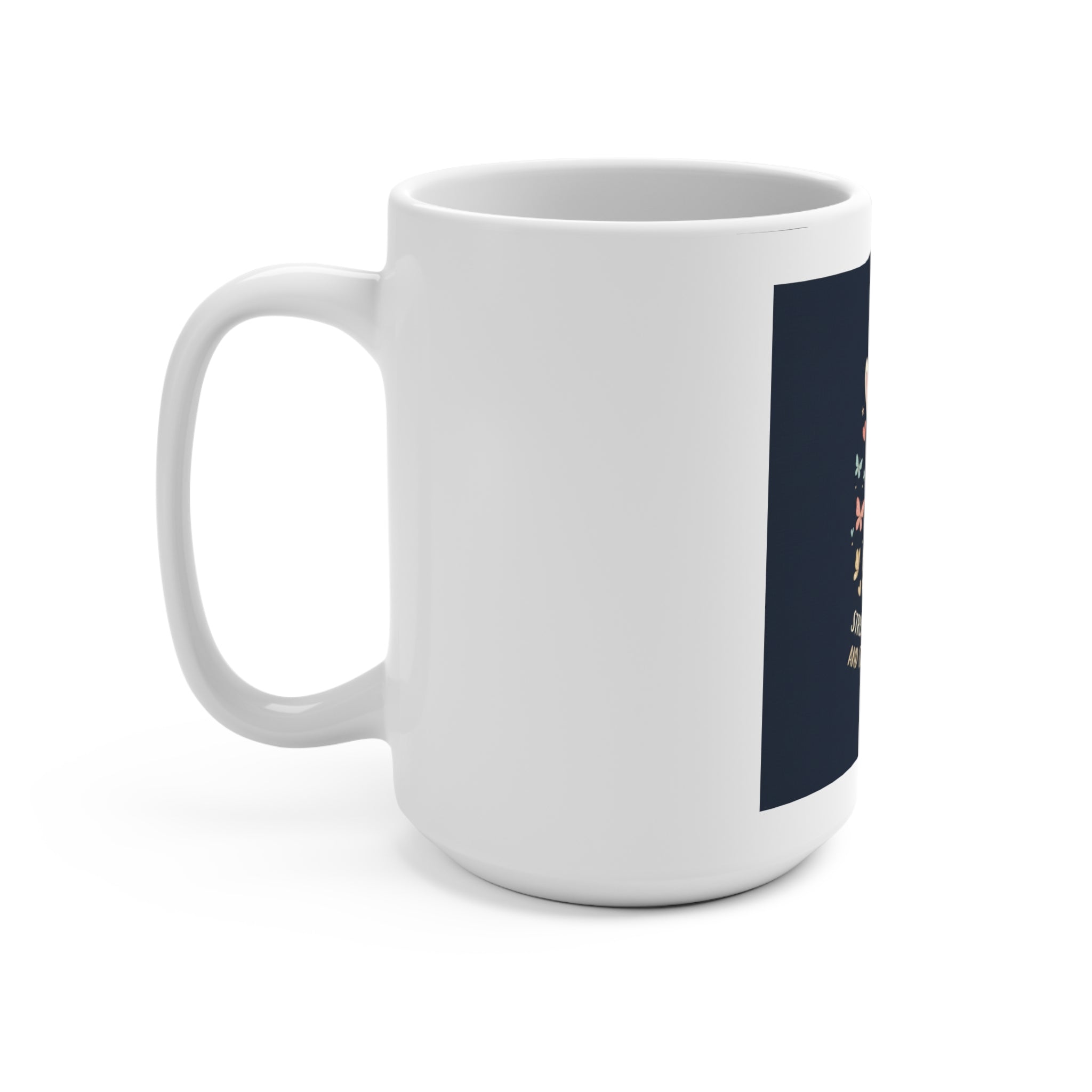 STRESSED BLESSED AND COFFEE OBSESSED Rabbit Mug 15oz