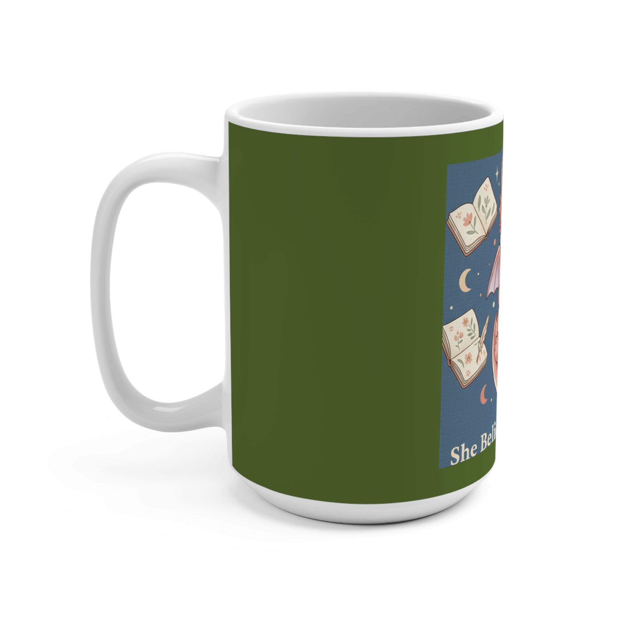 Dragon Mug 15oz – She Believed She Could