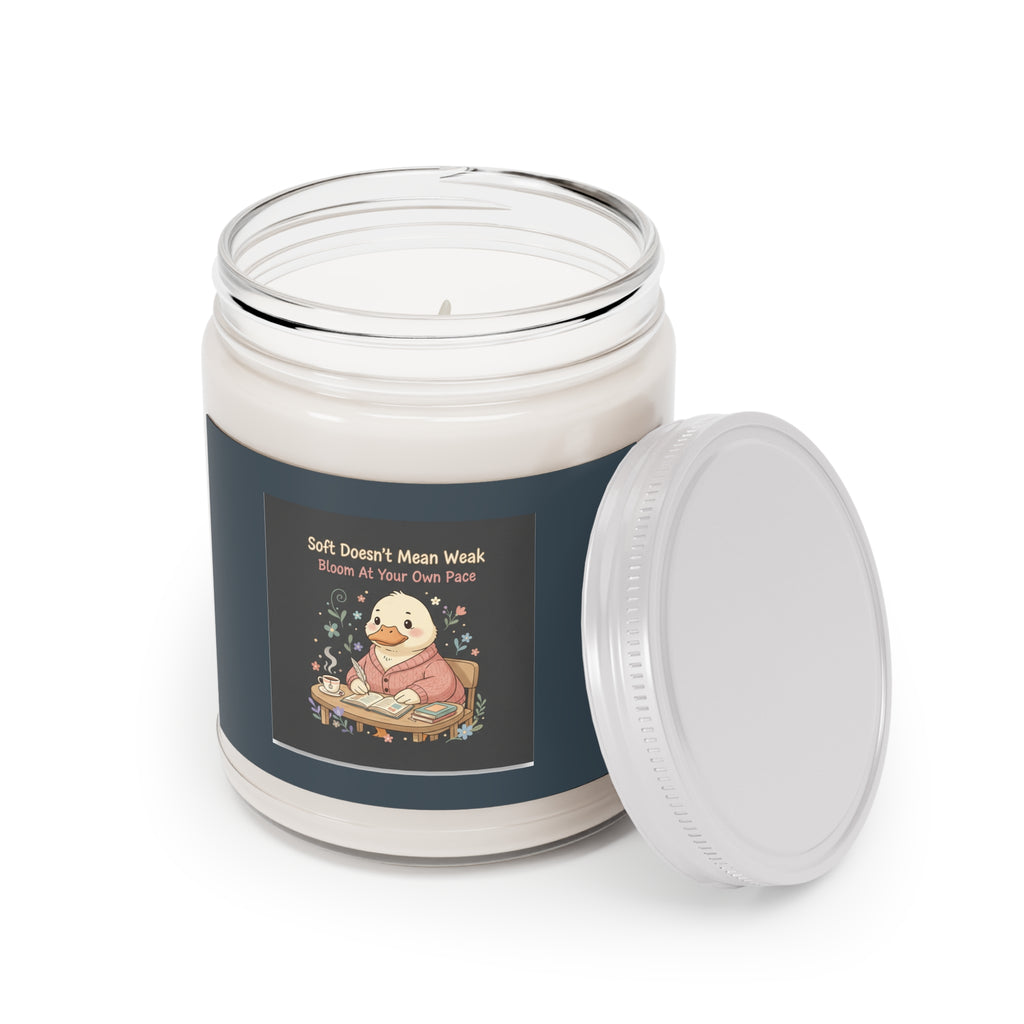 Duck In A Cardigan Scented Candle – Soft Doesnt Mean Weak Bloom at Your Own