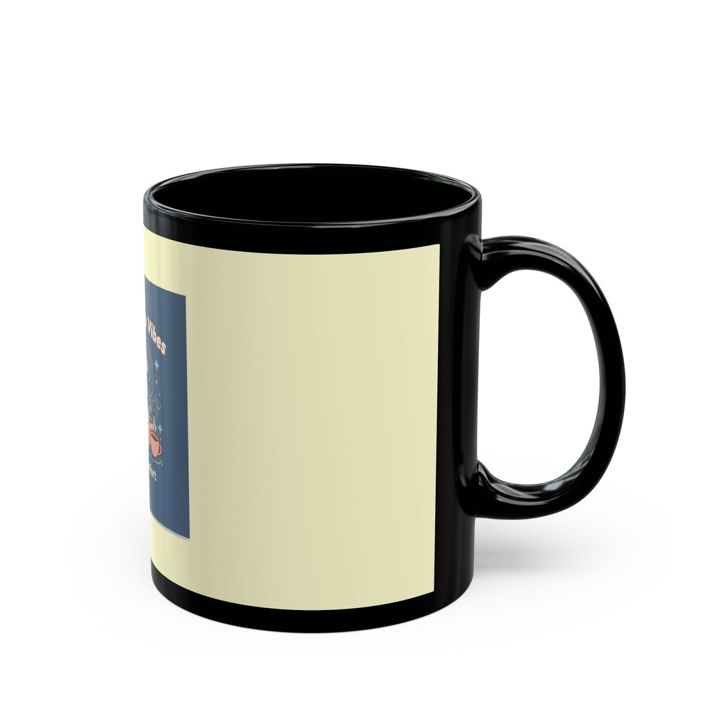 Bunny Black Mug 11oz – Study Buddy Vibes Coffee Comfort