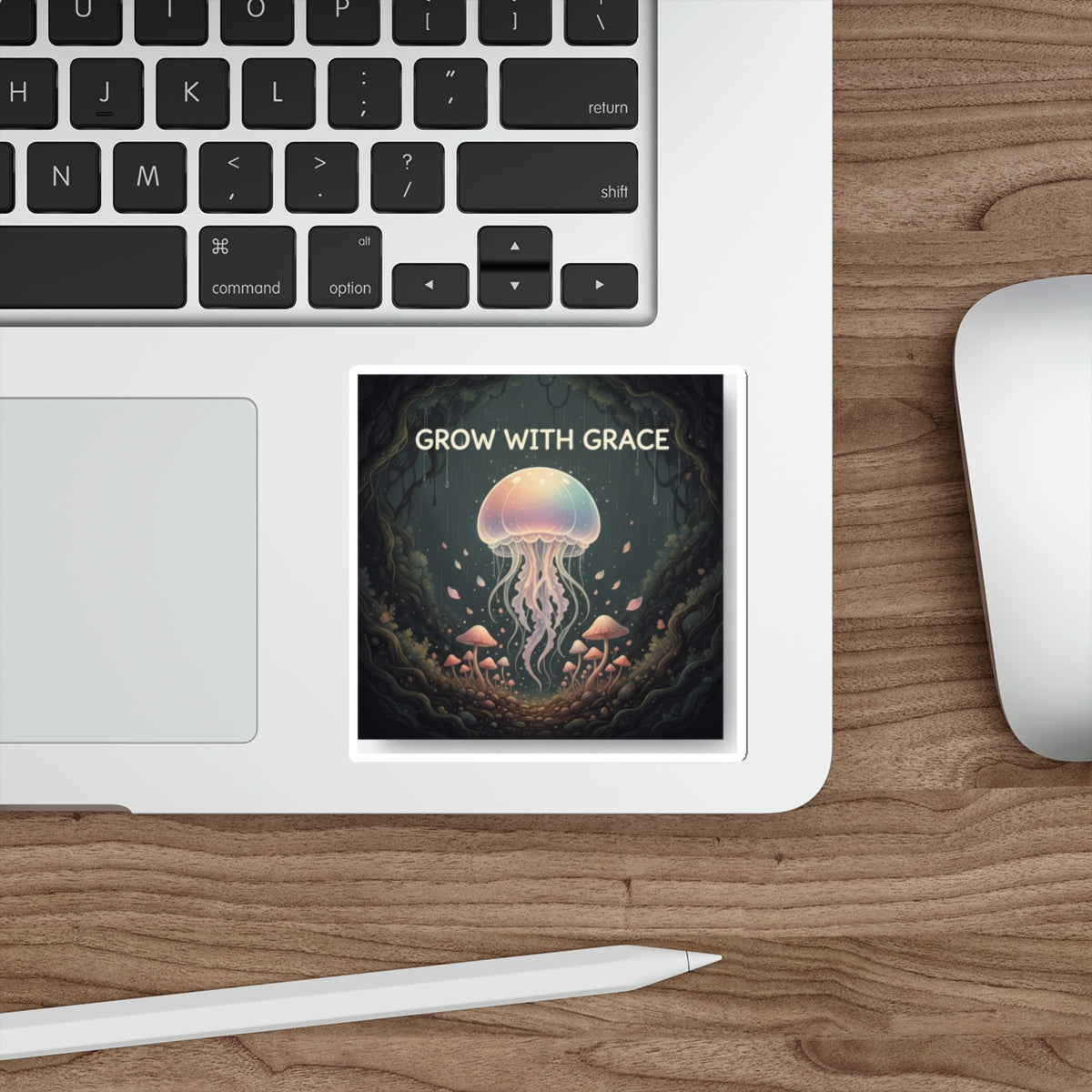 Kawaii Jellyfish Die-Cut Sticker – Grow With Grace