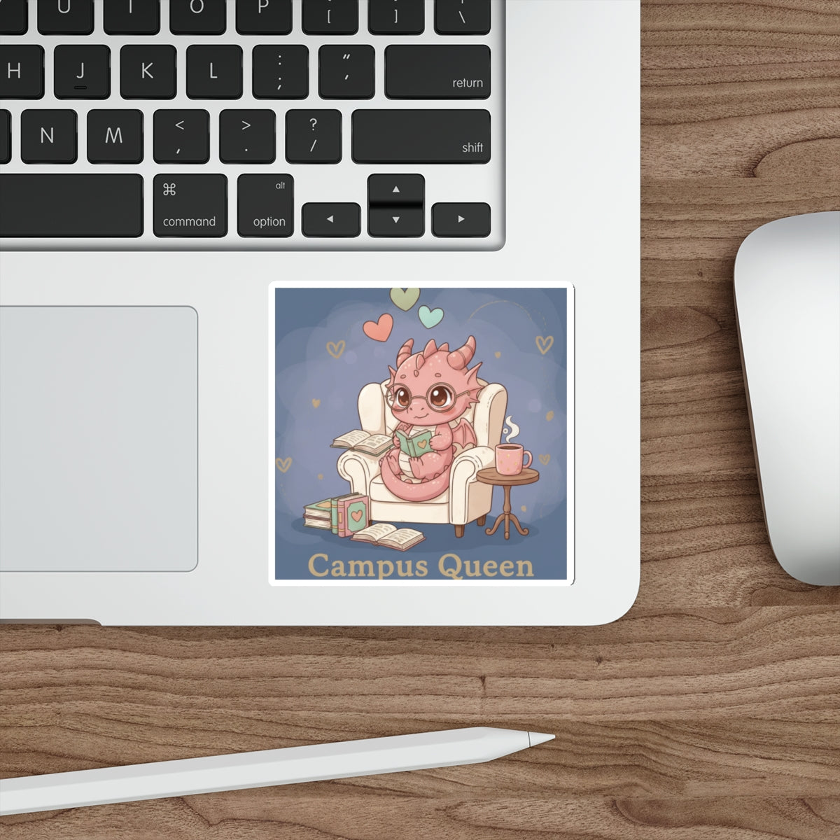 Dragon Die-Cut Sticker – Campus Queen