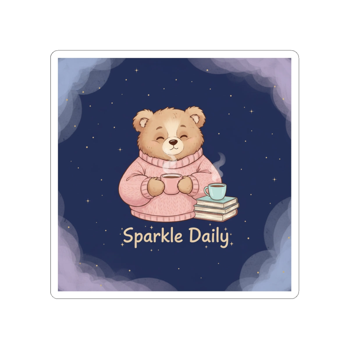 Bear Kiss-Cut Sticker – Sparkle Daily
