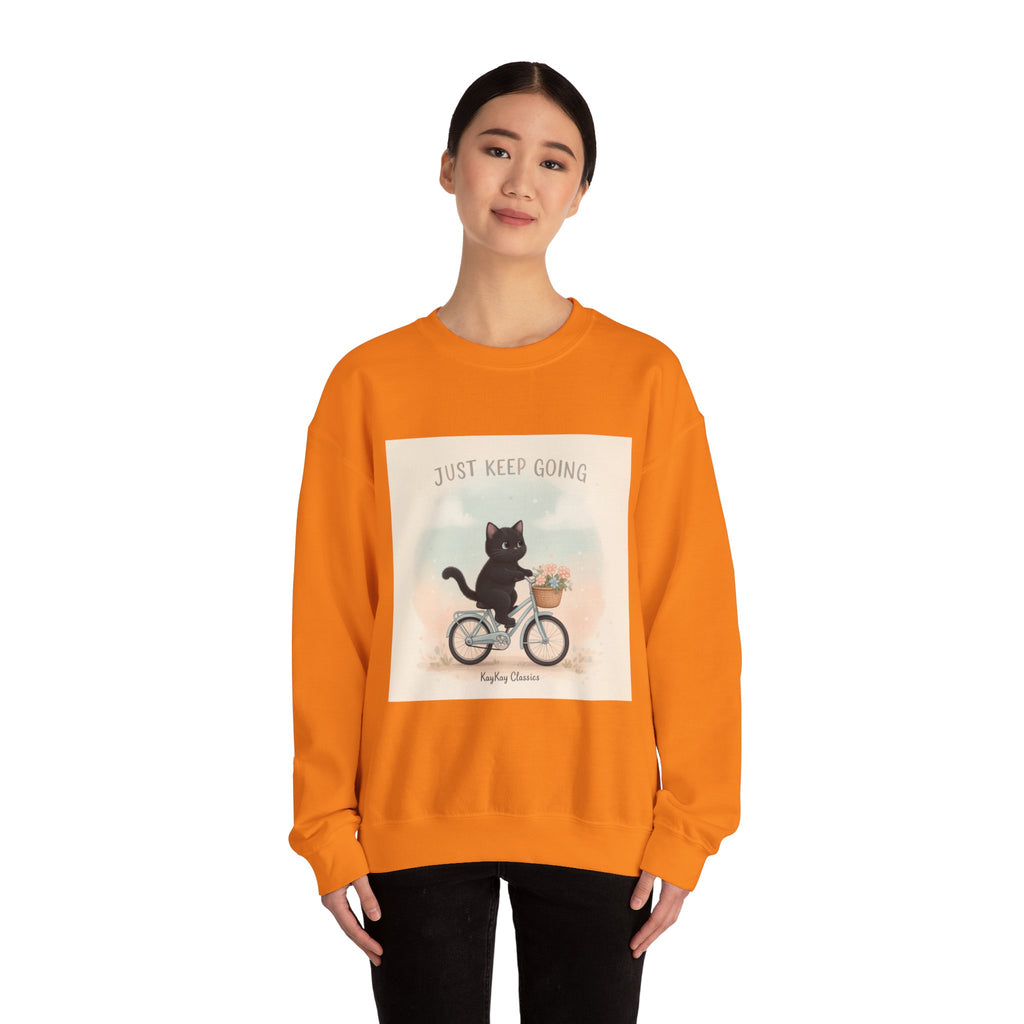 "Design" Black Cat Crewneck | College Girl Gift | Fashion | KayKay Classics
