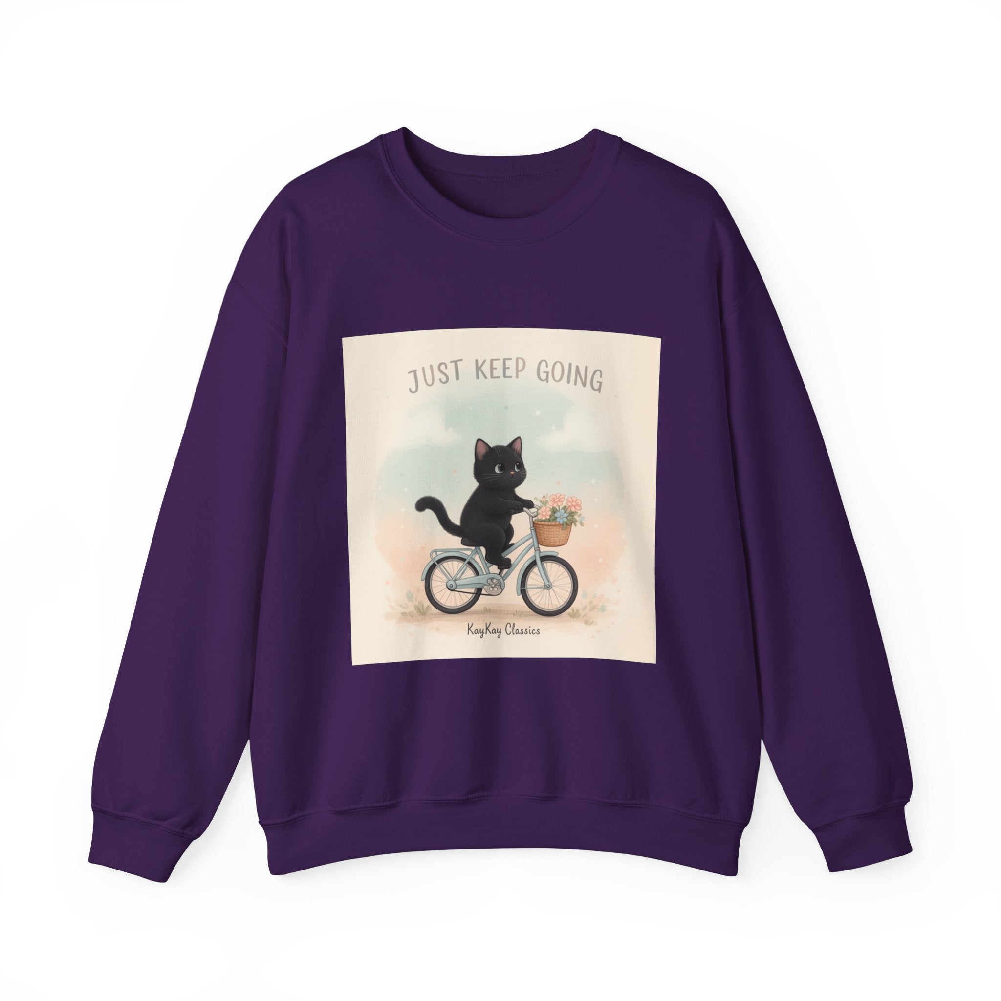 "Design" Black Cat Crewneck | College Girl Gift | Fashion | KayKay Classics