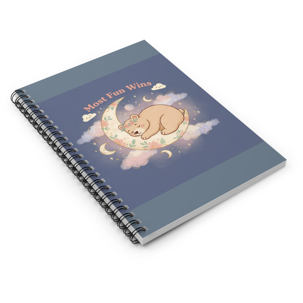 Bear Spiral Notebook – Most Fun Wins