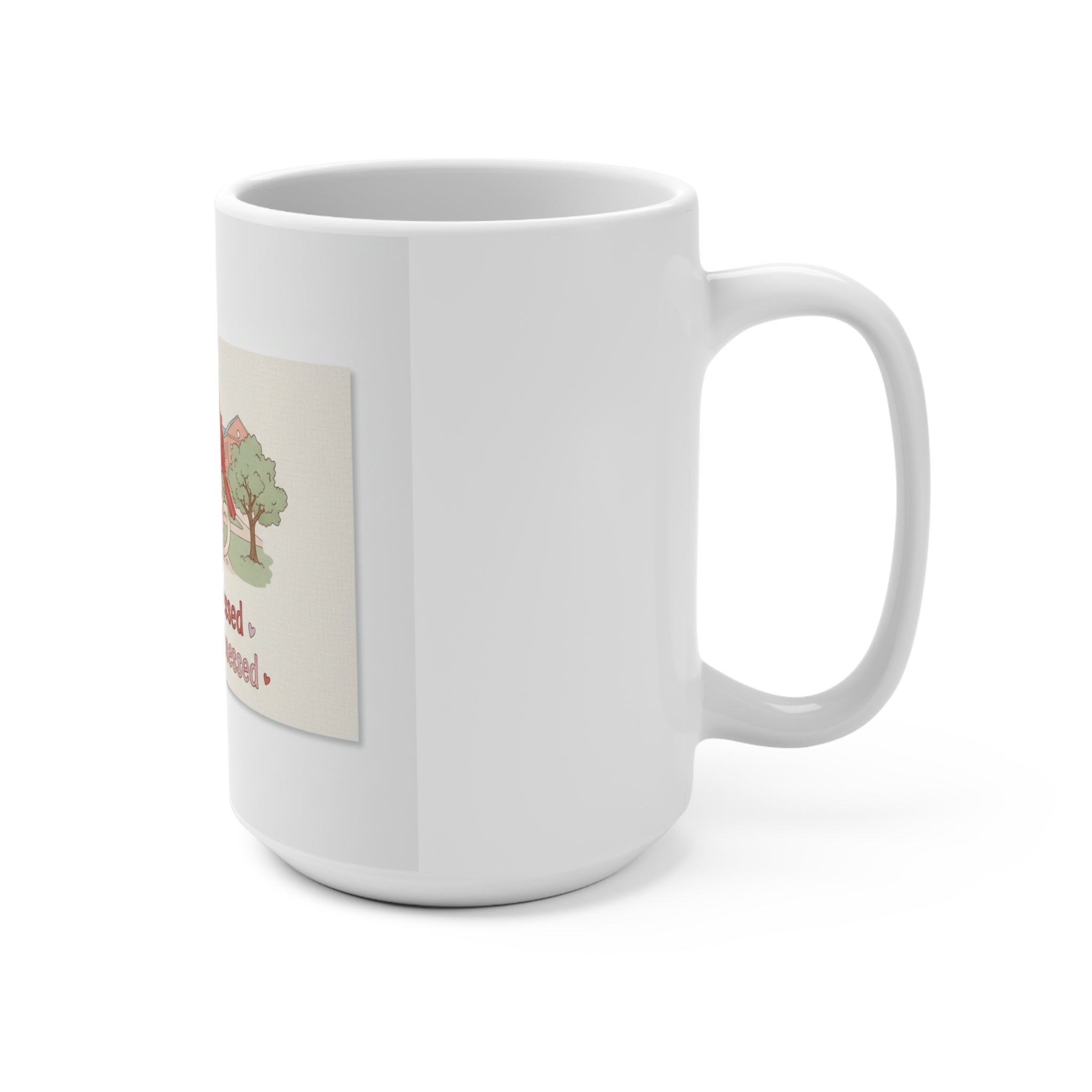 Stressed Blessed And Coffee Obsessed Cardinal Mug 15oz