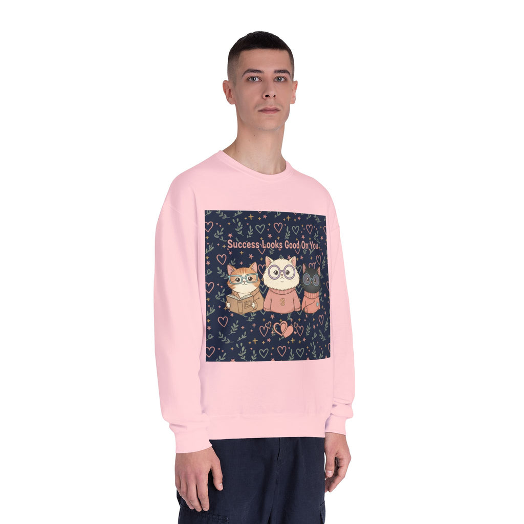 Cats With Glasses Crewneck Sweatshirt – Success Looks Good on You