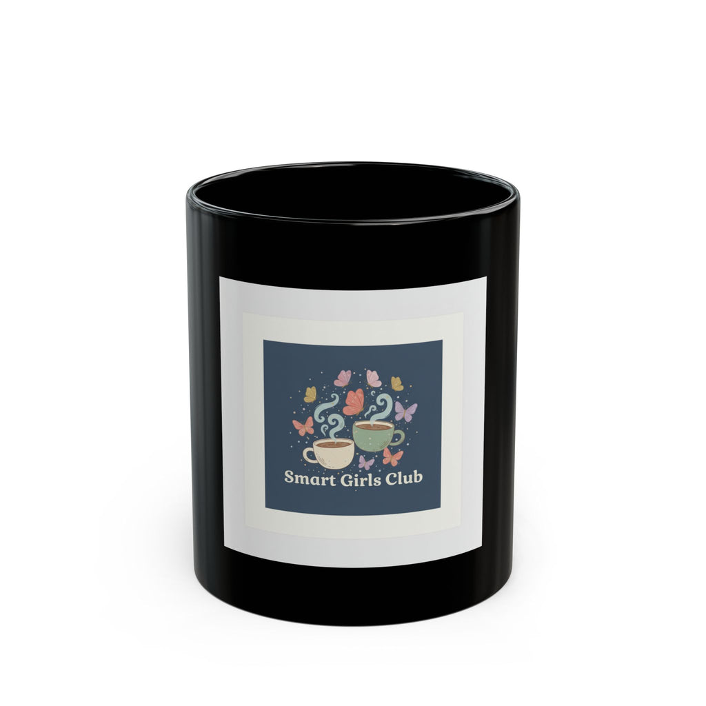 Butterflies Black Mug 11oz – Smart Girls Club
