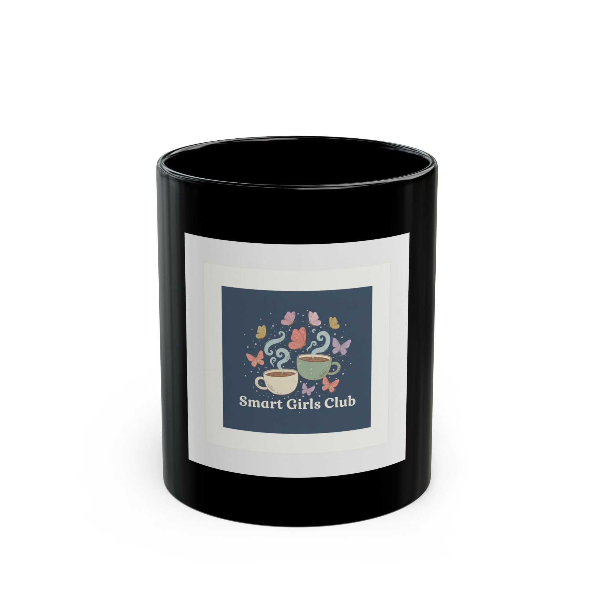 Butterflies Black Mug 11oz – Smart Girls Club