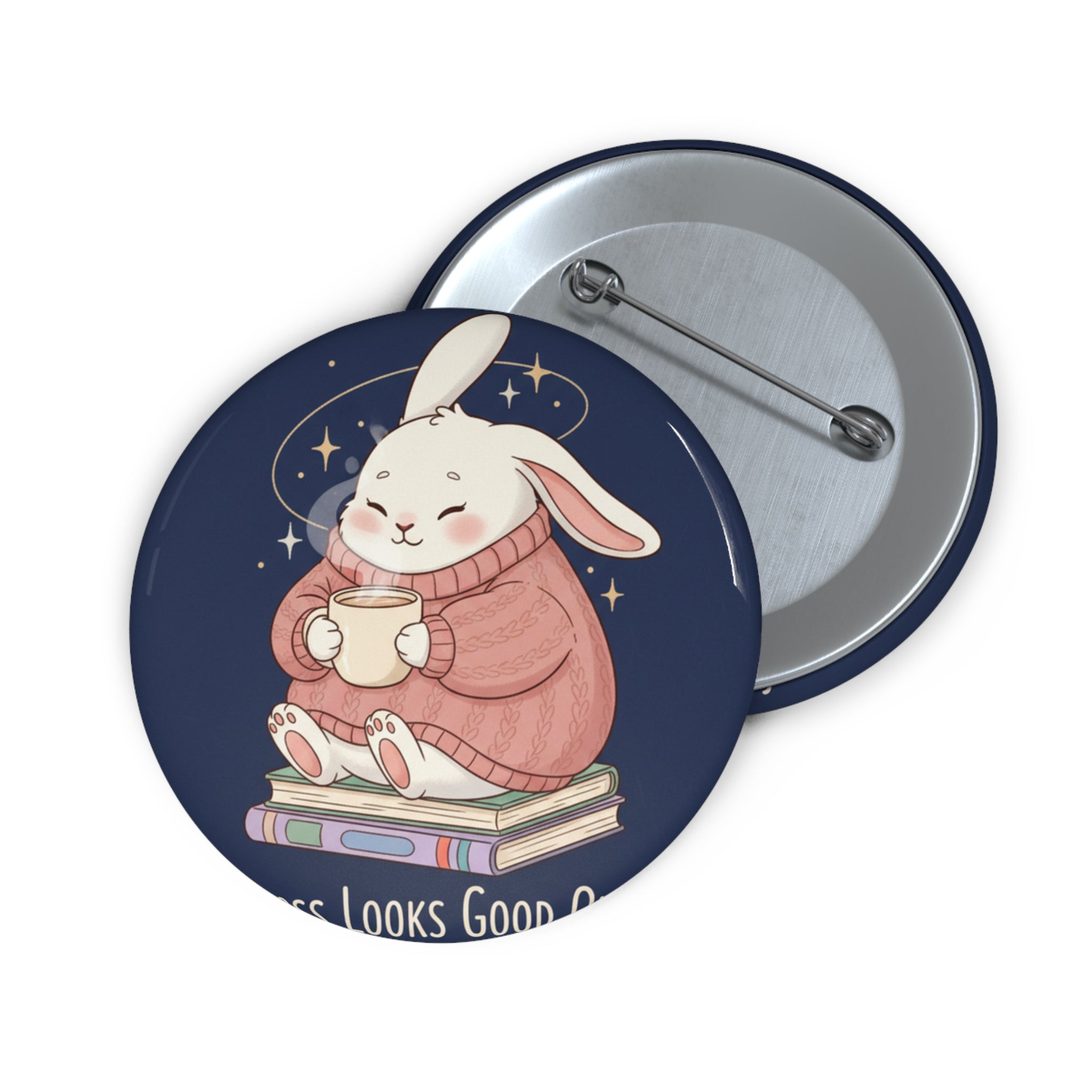Rabbit Pin Button – Success Looks Good on You
