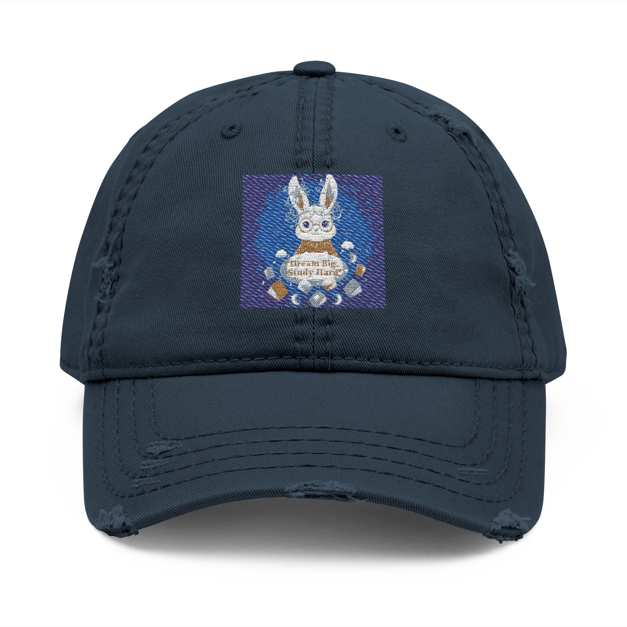 Rabbit Dad Hat – Dream Big, Study Hard