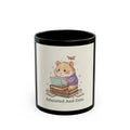 Educated And Cute Hamster Black Mug 11oz